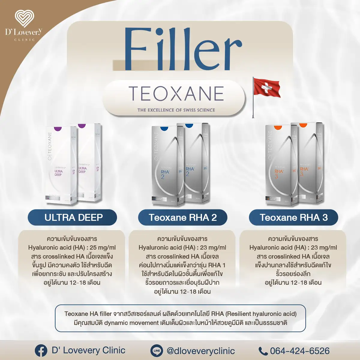 ฟิลเลอร์ teoxane ราคาเท่าไหร่
