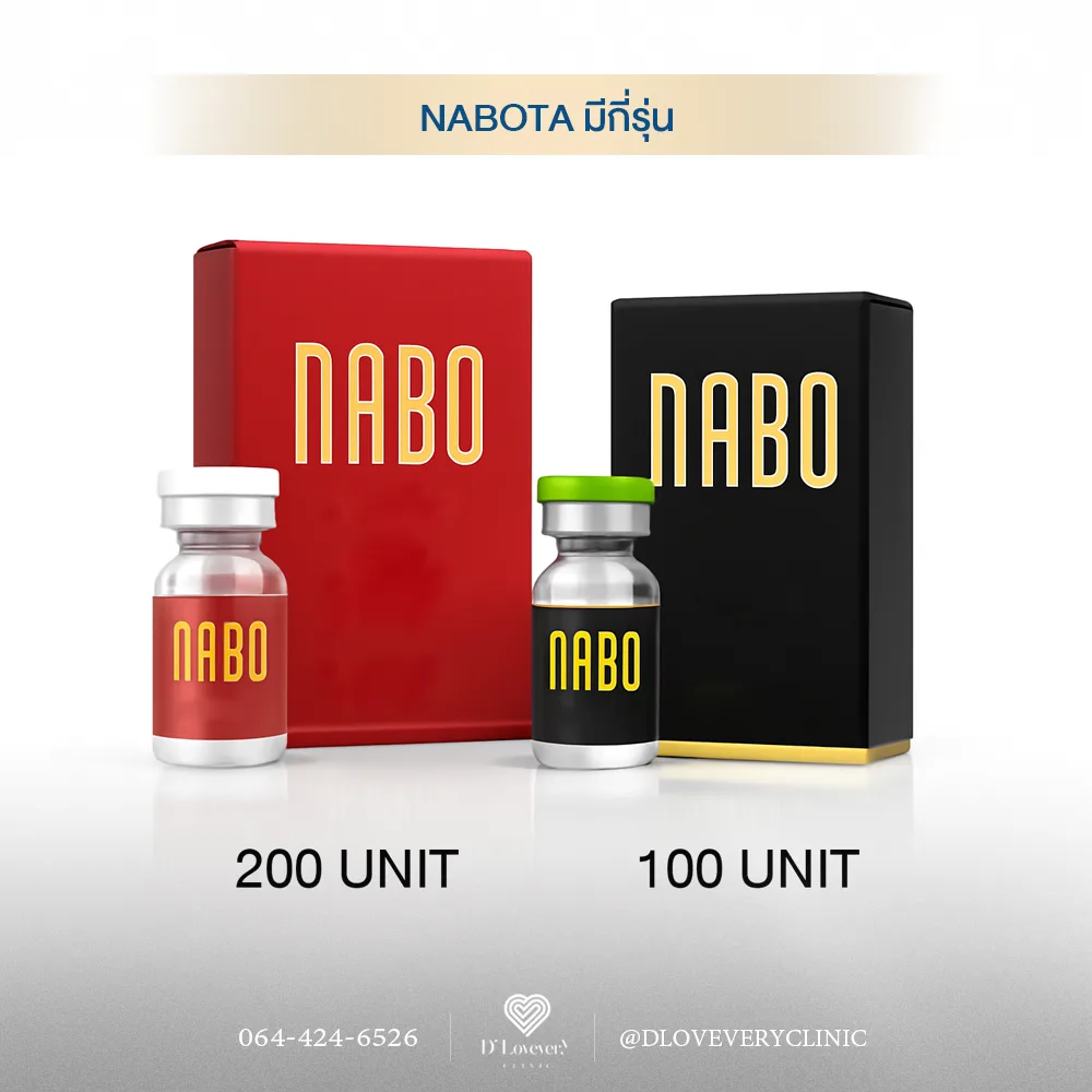 โบท็อกซ์ Nabota ราคาเท่าไหร่ มีกี่รุ่น แตกต่างกันยังไง