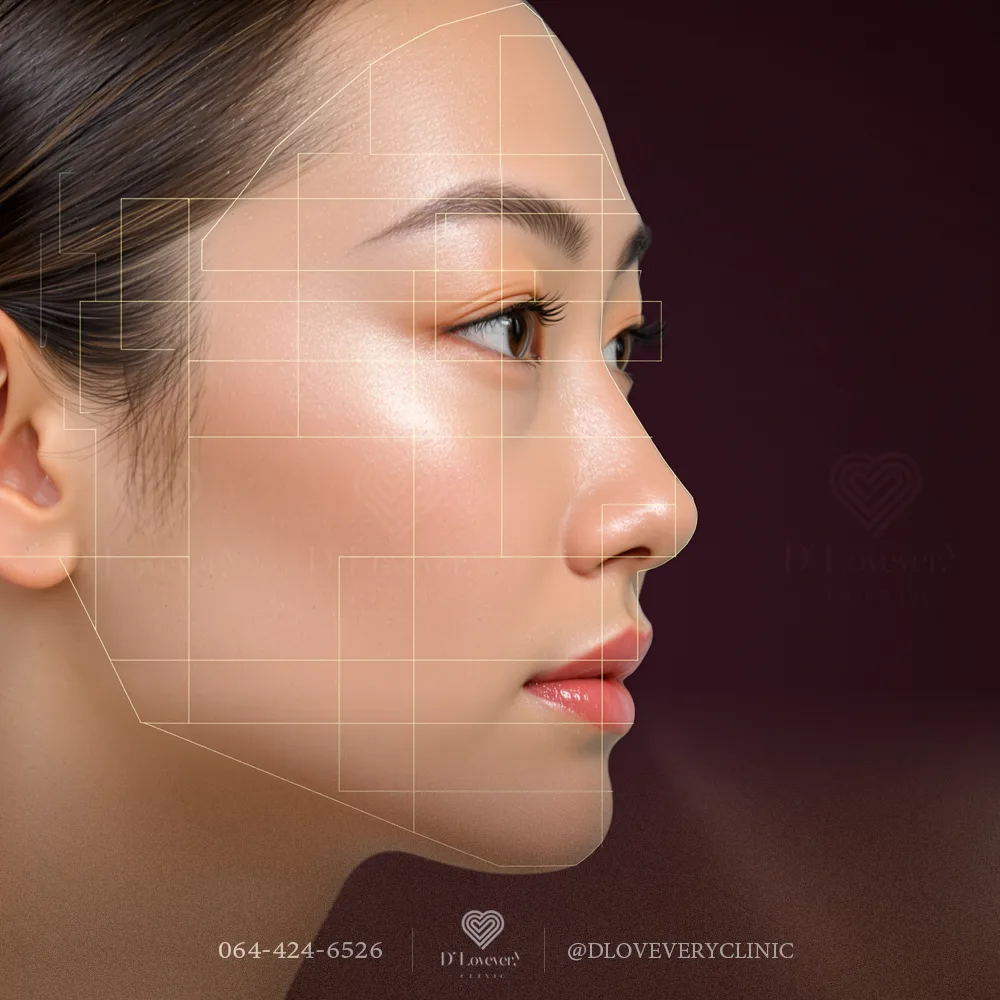 แพทย์ผู้เชี่ยวชาญกำลังให้คำปรึกษาเรื่องการปรับรูปหน้าด้วยฟิลเลอร์