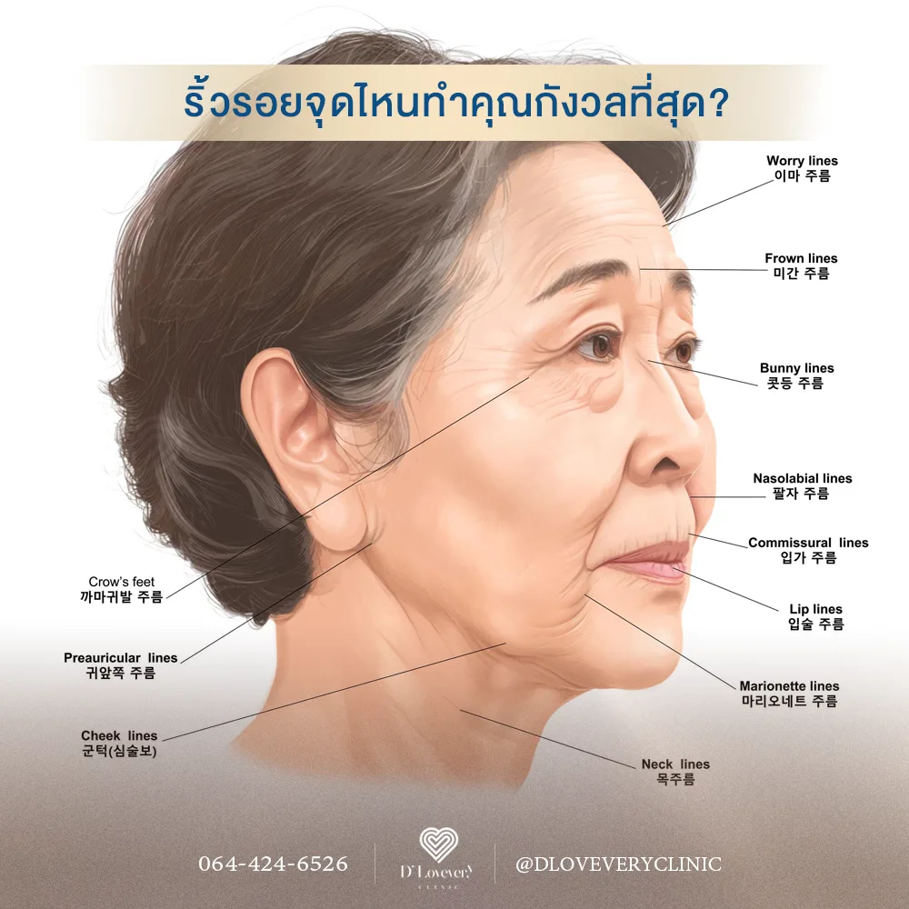 ริ้วรอยจุดไหนทำคุณกังวลที่สุด?