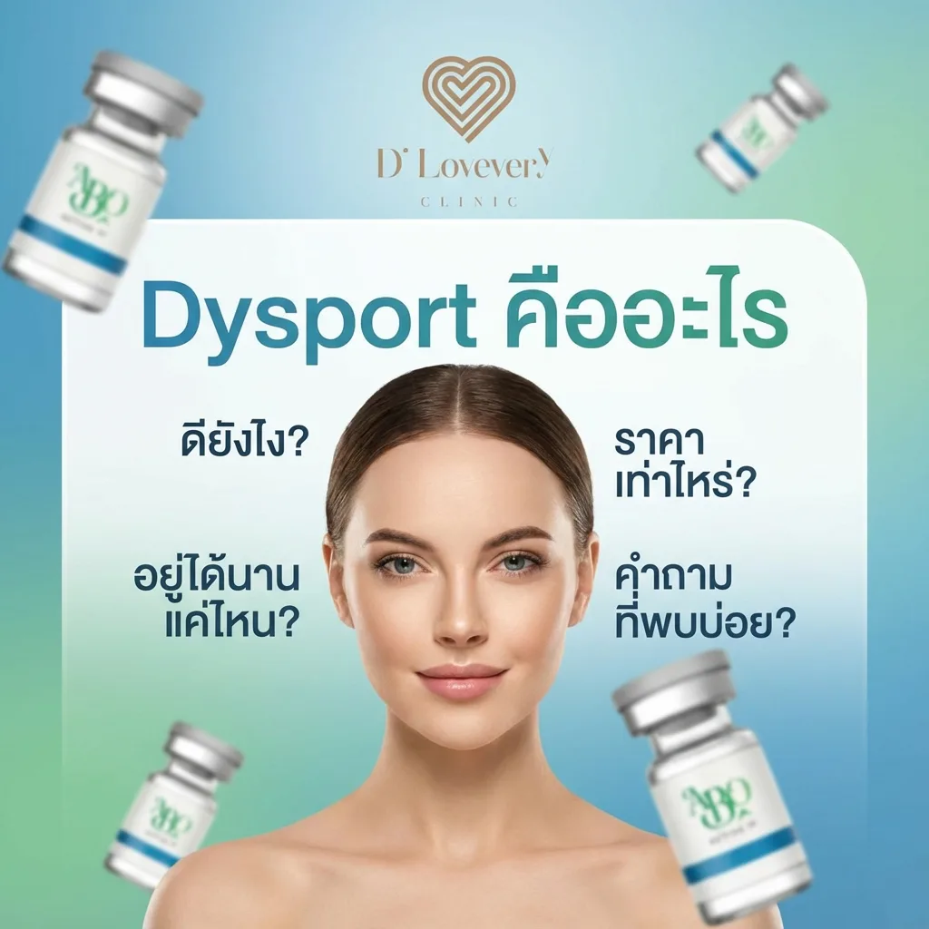 Dysport คืออะไร ดียังไง ราคาเท่าไหร่ คำถามที่พบบ่อย