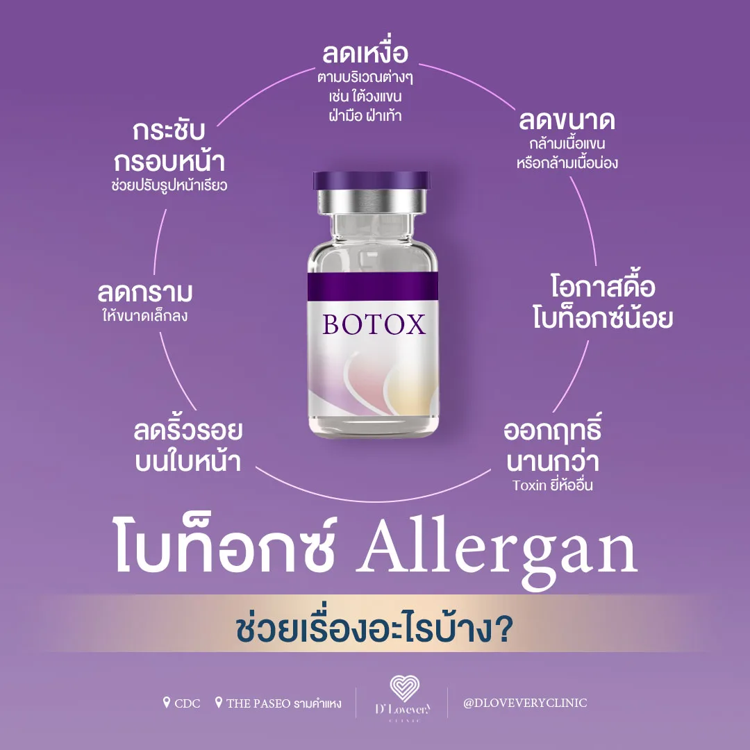 botox allergan ดียังไง ช่วยเรื่องอะไรบ้าง ราคาเท่าไหร่