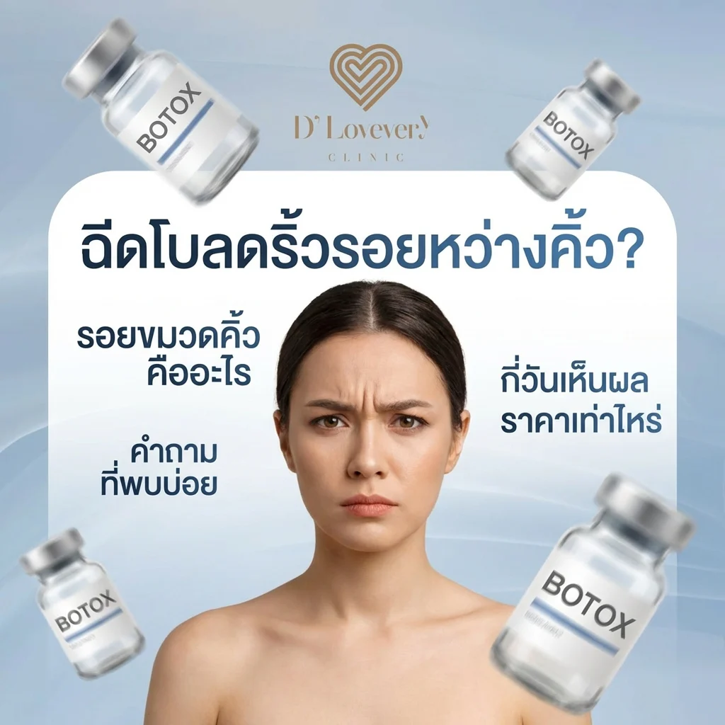 ฉีดโบลดริ้วรอยหว่างคิ้ว ขมวดคิ้ว คืออะไร กี่วันเห็นผล ราคาเท่าไหร่ คำถามที่พบบ่อย