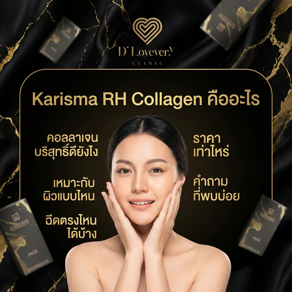 Karisma RH Collagen คืออะไร คอลลาเจนบริสุทธิ์ดียังไง เหมาะกับผิวแบบไหน ฉีดตรงไหนได้บ้าง ราคาเท่าไหร่ คำถามที่พบบ่อย
