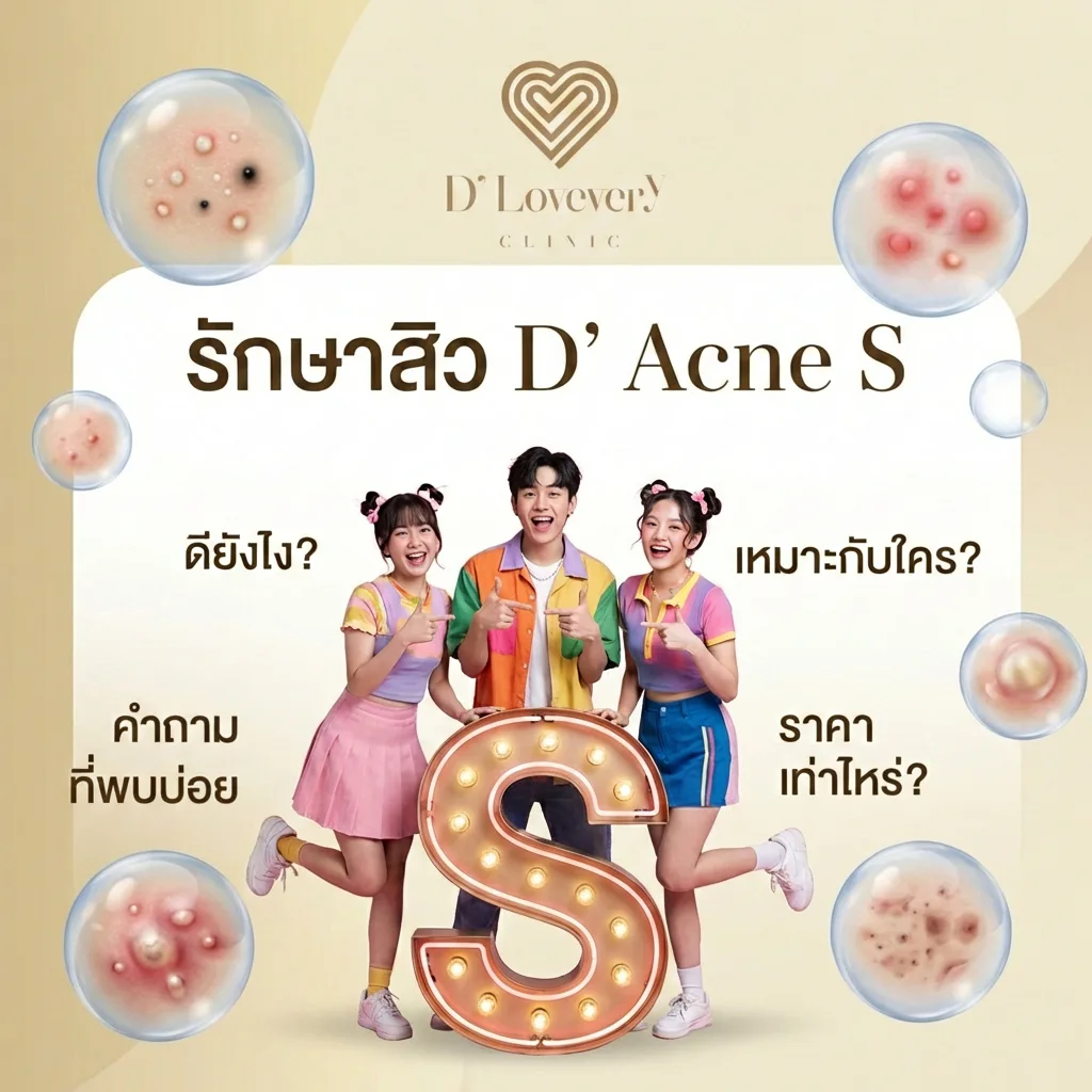 คอร์สรักษาสิวทั่วหน้า D’ Acne S ดียังไง? เหมาะกับใคร ราคาเท่าไหร่ คำถามที่พบบ่อย