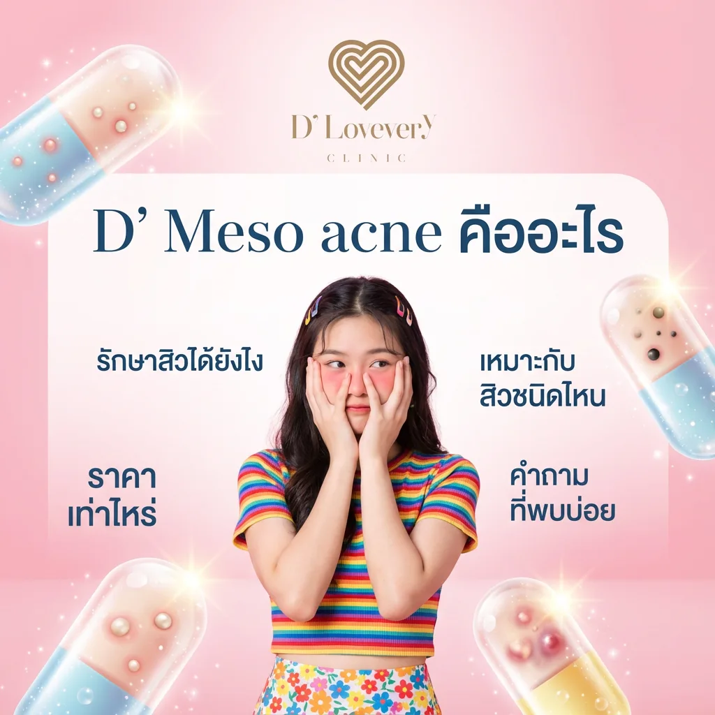 D’ Meso acne คืออะไร รักษาสิวได้ยังไง ราคาเท่าไหร่ คำถามที่พบบ่อย