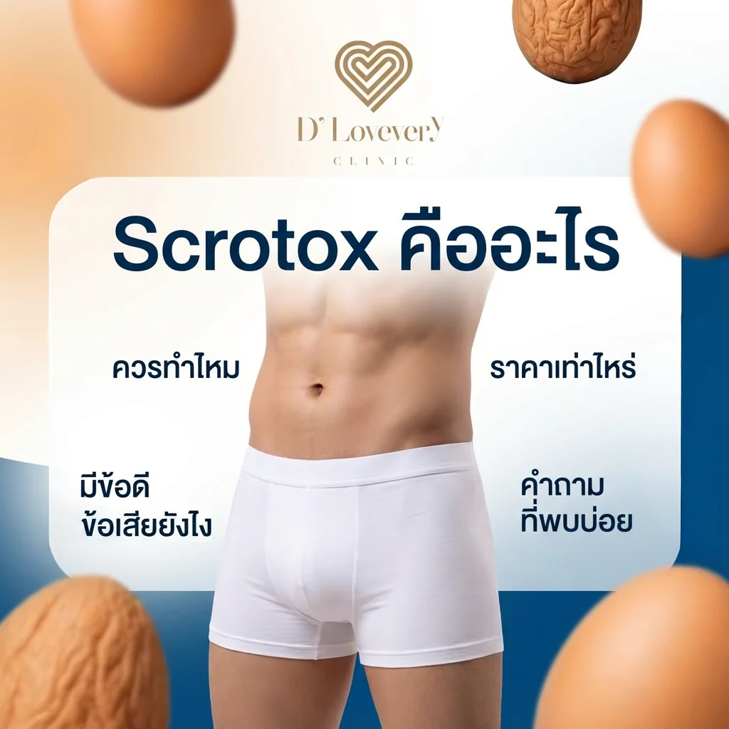 Scrotox คืออะไร ควรทำไหม มีข้อดี ข้อเสียยังไง ราคาเท่าไหร่ คำถามที่พบบ่อย