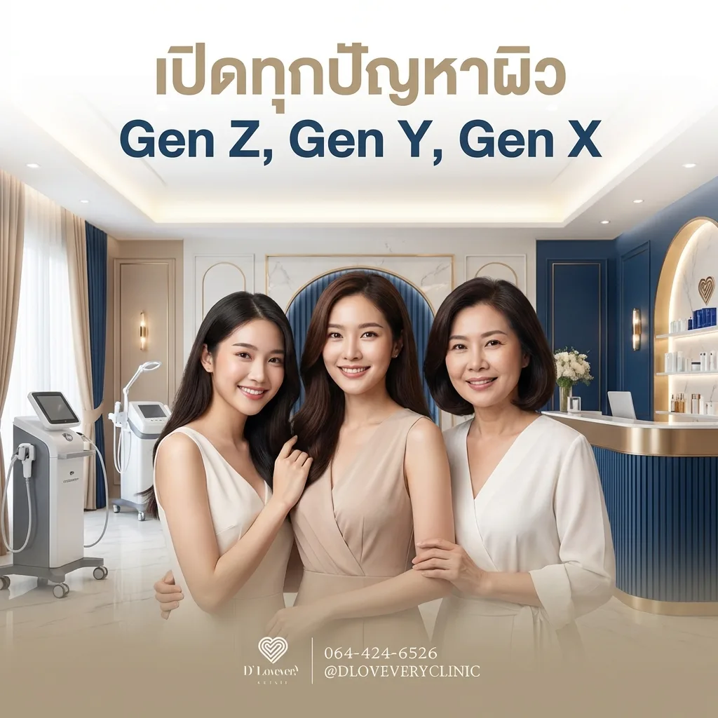 ผิวสวยไม่เกี่ยงวัย! ถอดรหัสหน้าอ่อนกว่าวัย โปรแกรมต่อโปรแกรม โดยหมอต้าร์ ผู้เข้าใจทุกปัญหาผิวของ Gen X, Y, Z