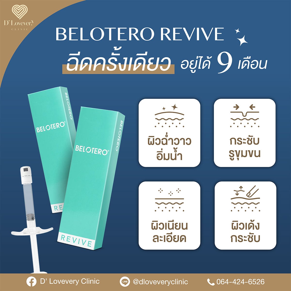 โปรโมชั่น Belotero revive ราคา 12900.-