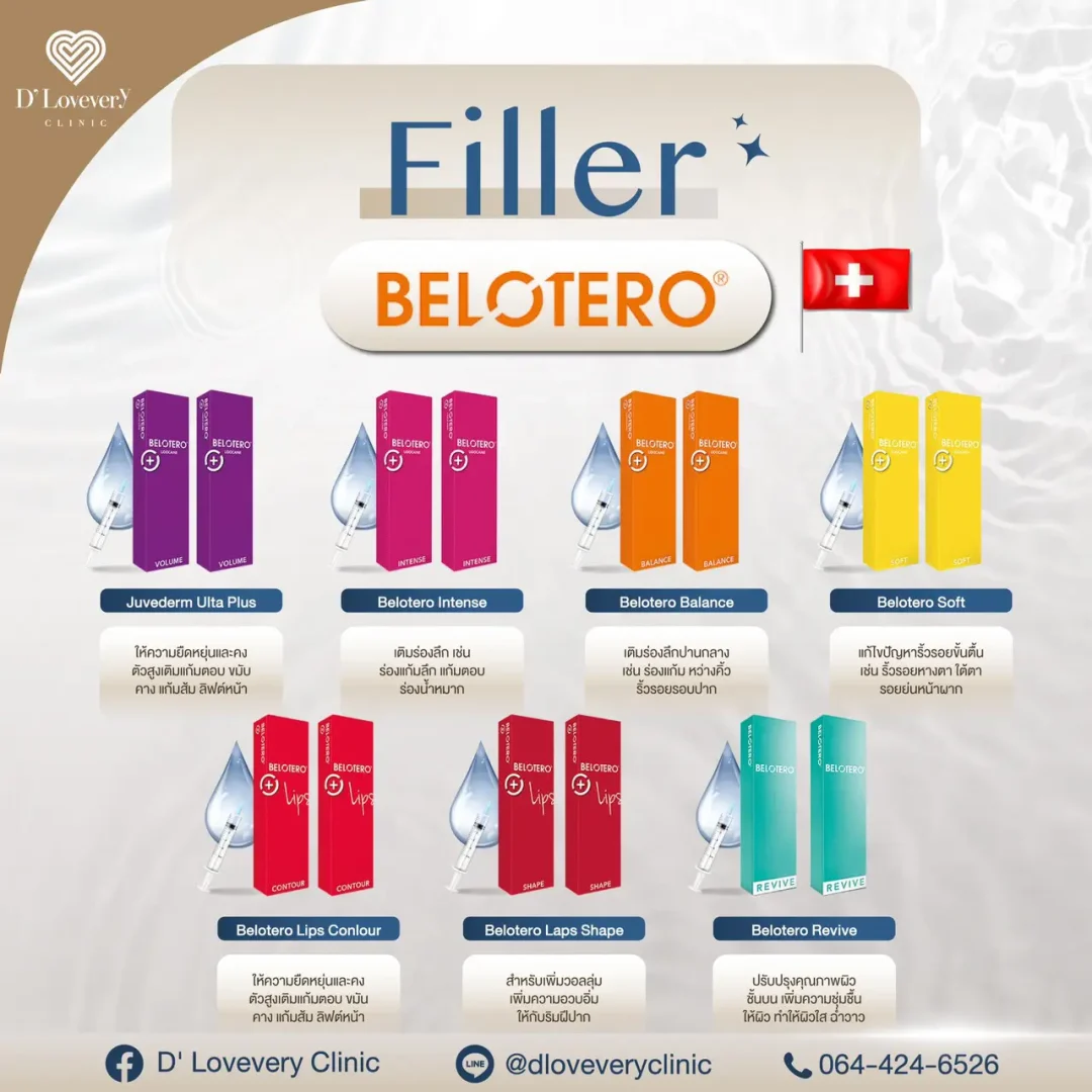 ฟิลเลอร์ Belotero มีกี่รุ่น ราคาเท่าไหร่ ฟิลเลอร์ Belotero มีกี่รุ่น ราคาเท่าไหร่