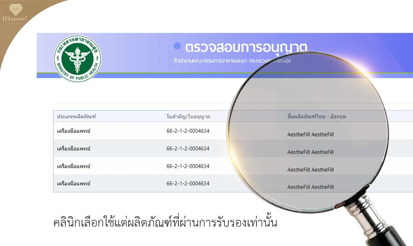 AestheFill ผ่าน อย. ไหม