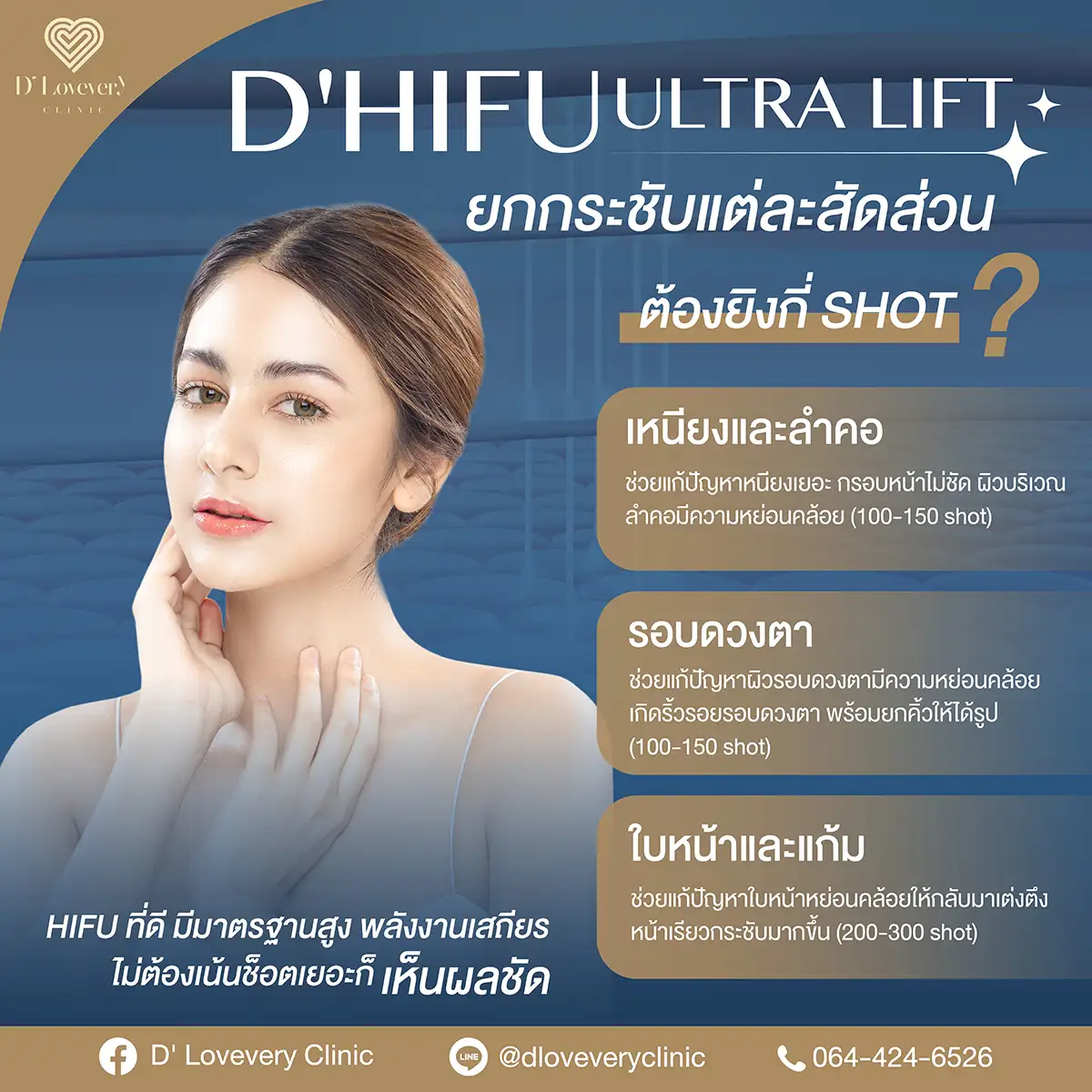 hifu ทำตรงไหนได้บ้าง ตำแหน่งยอดนิยม