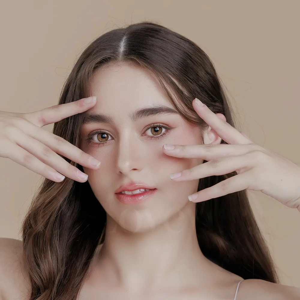 Beauty portrait highlighting eye corner and upper eye socket for filler price guide