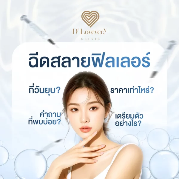 สลายฟิลเลอร์ คืออะไร ราคาเท่าไหร่ คลินิกไหนดี ใต้ตาเป็นก้อน ฉีดมาแล้วไม่เรียบเนียน สลายออกได้ เริ่มต้นที่ 5000 บาท