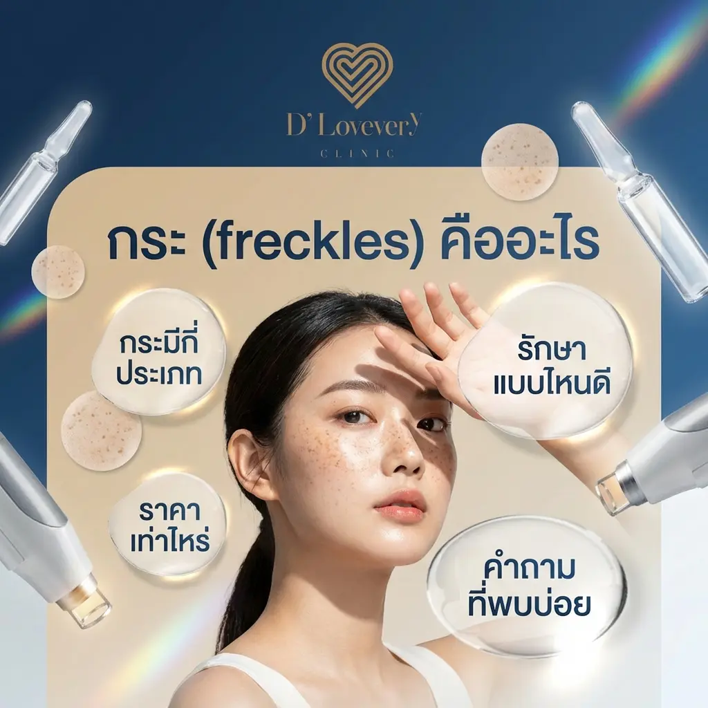 กระ (freckles) คืออะไร เกิดขึ้นได้อย่างไร มีกี่ประเภท รักษาแบบไหนดี ราคาเท่าไหร่ คำถามที่พบบ่อย