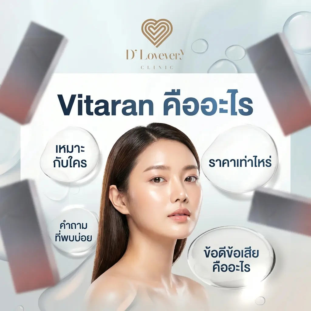 Vitaran โปรแกรมฟื้นฟูผิว เหมาะกับใคร ราคาเท่าไหร่ คำถามที่พบบ่อย